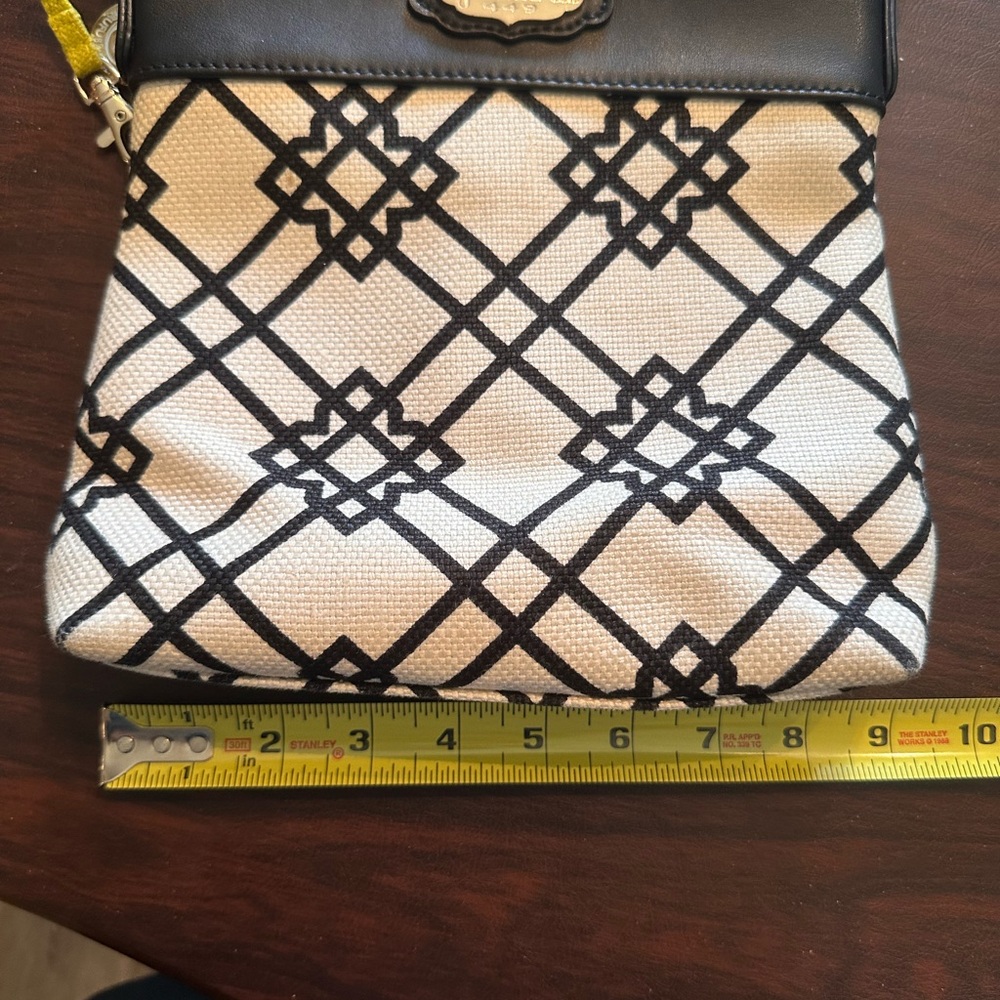 Spartina linen Black and White Patterned Women's Bag